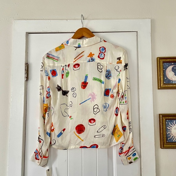 NWT Anthropologie Set LyreBird Phthalo Ruth x LyreBird Silky Size XXS Set $146 - Picture 7 of 11